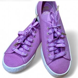 Kate Spade Pink Canvas Sneakers